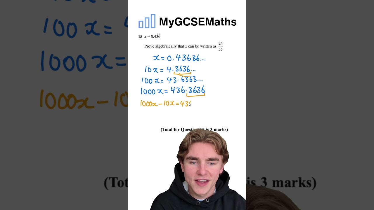 Recurring Decimals as Fractions | GCSE Maths