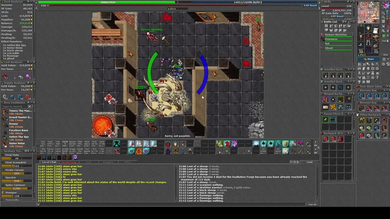 [Tibia] Beastiary Deep drefia (Black sheep, Priestess etc)