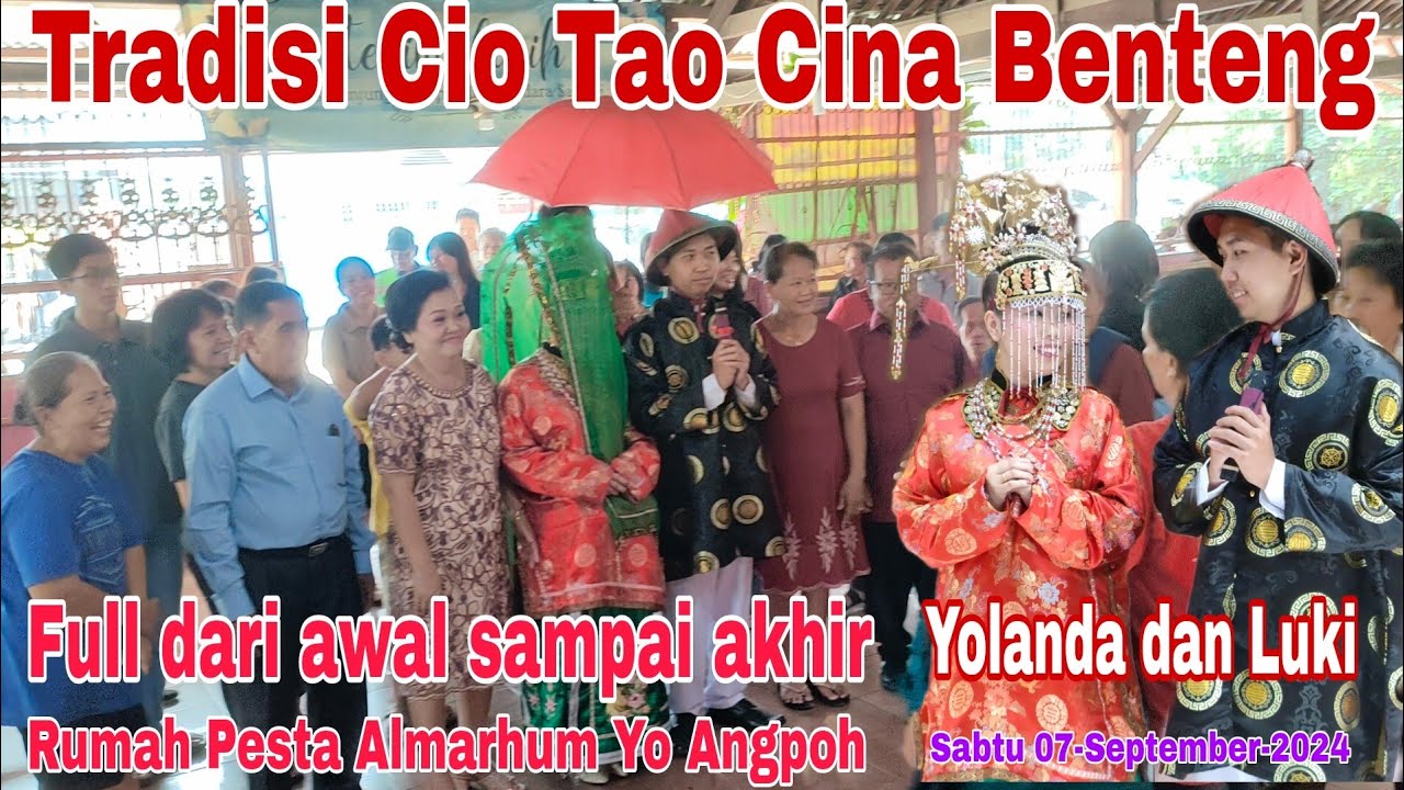 Tradisi Cio Tao||upacara pernikahan tradisional Cina Benteng, Tangerang.