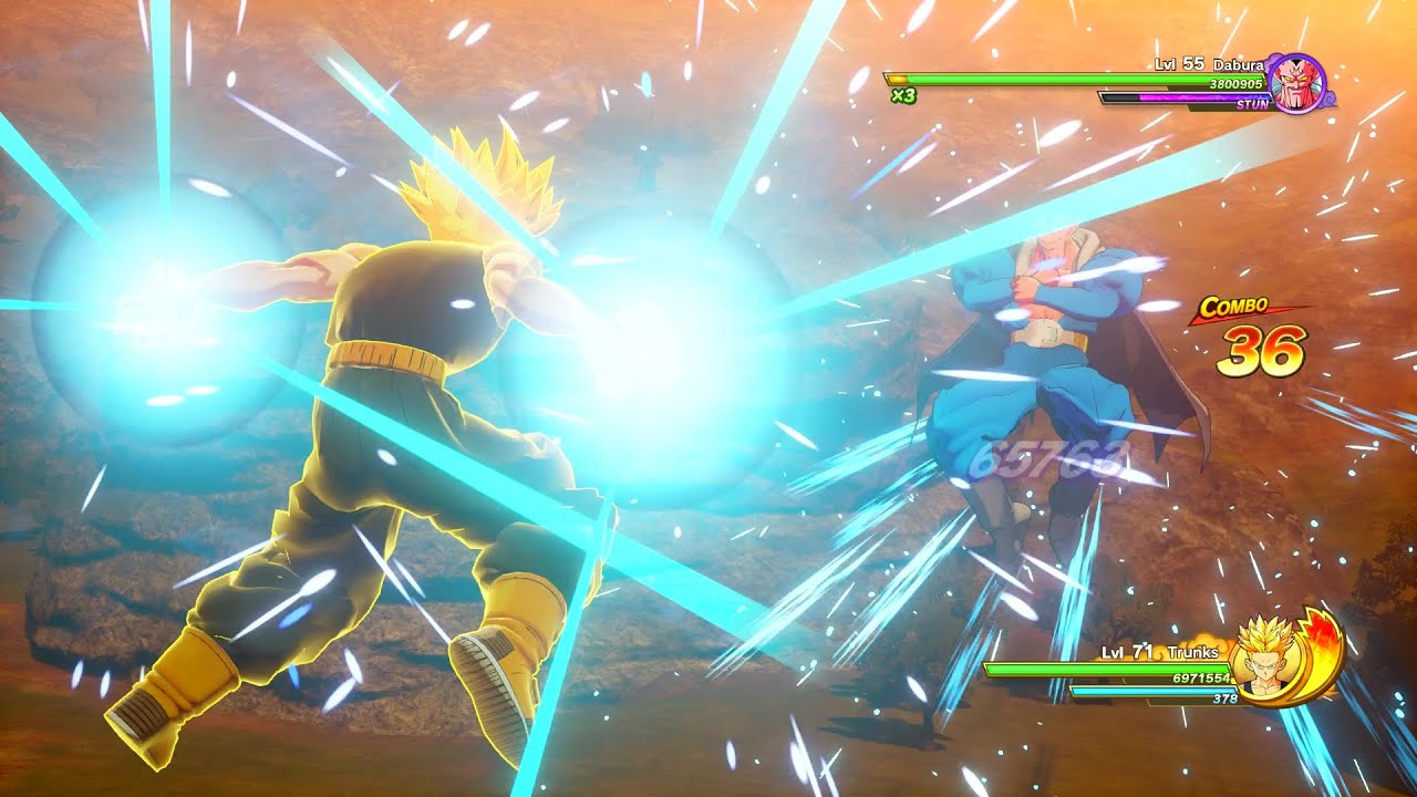 SSJ & SSJ2 Trunks VS Dabura - DBZ Kakarot (4K)
