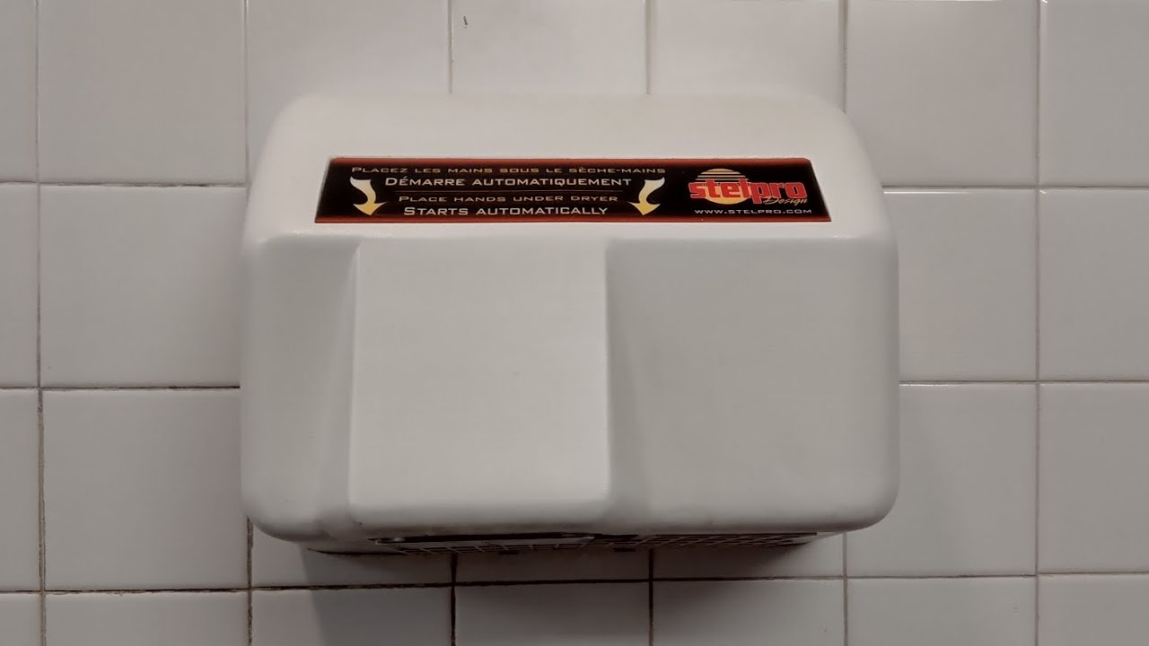 Stelpro H0-IL8 / Excel Hands Off Hand Dryer at President Plaza, Richmond BC 