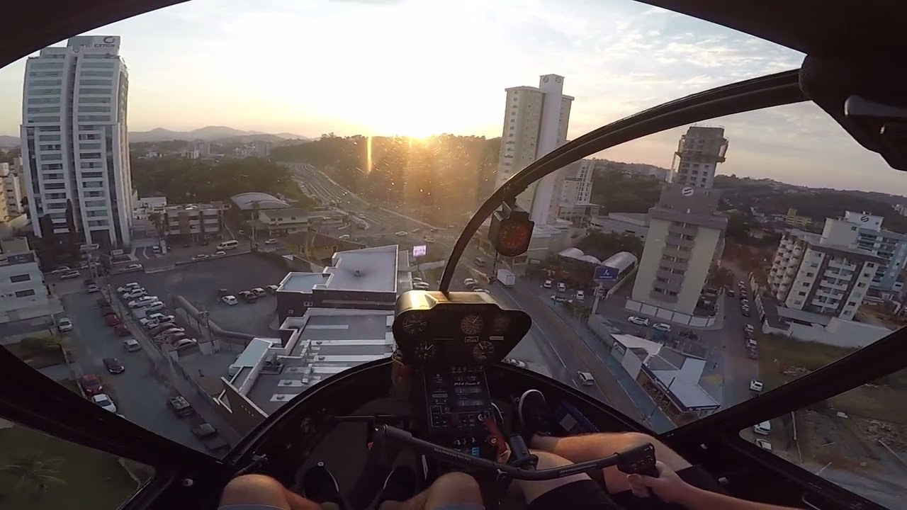 Aproximação e Pouso Completo Robinson R44