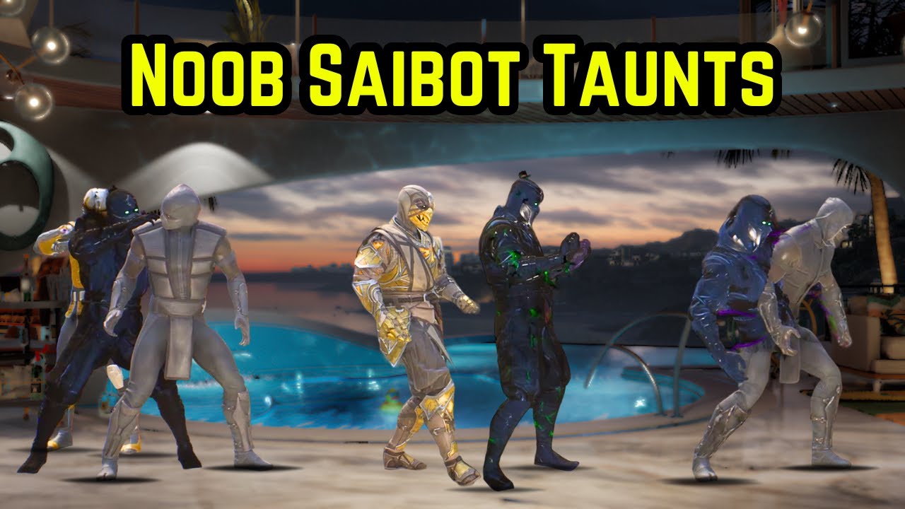 Noob Saibot All Taunts - MK1