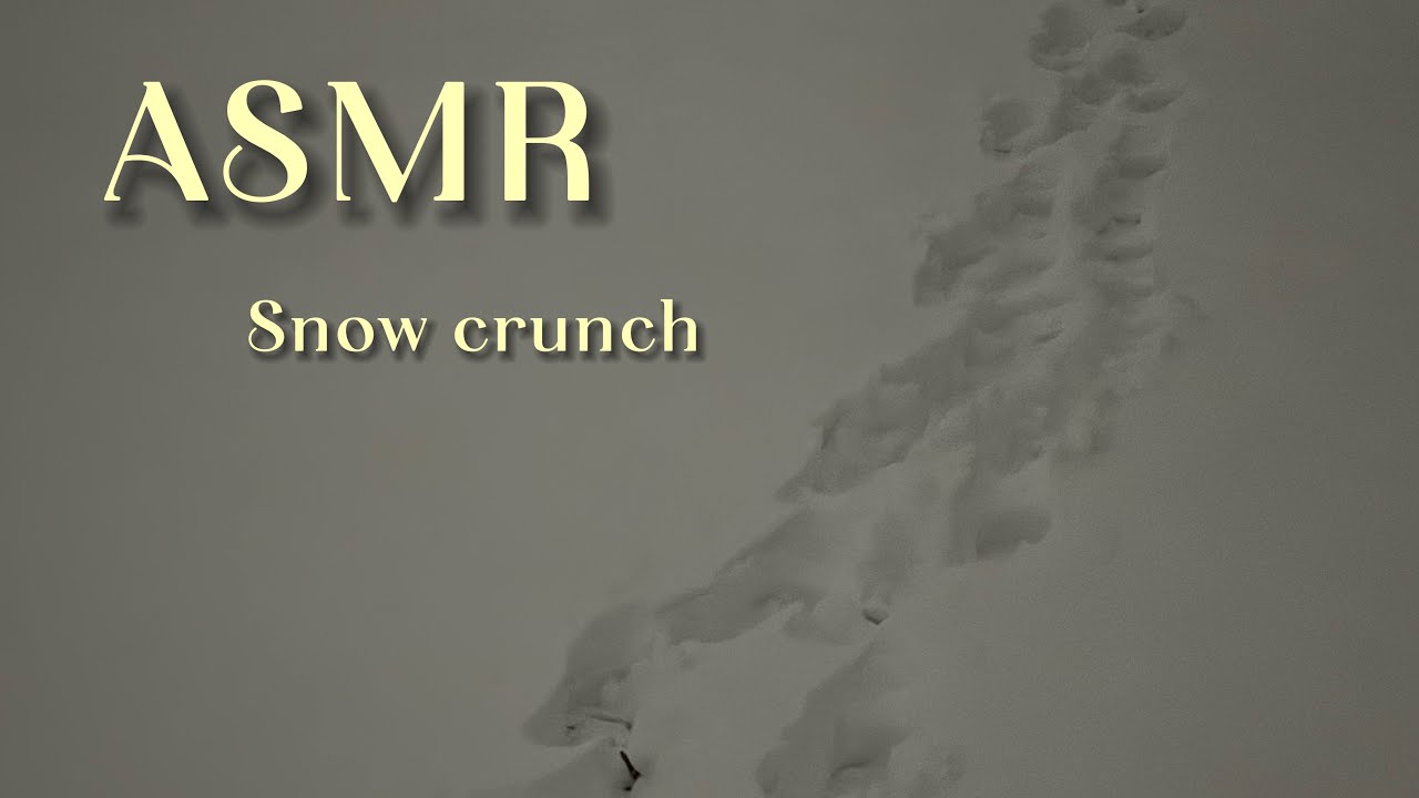 [asmr] Addictive snow sounds! 