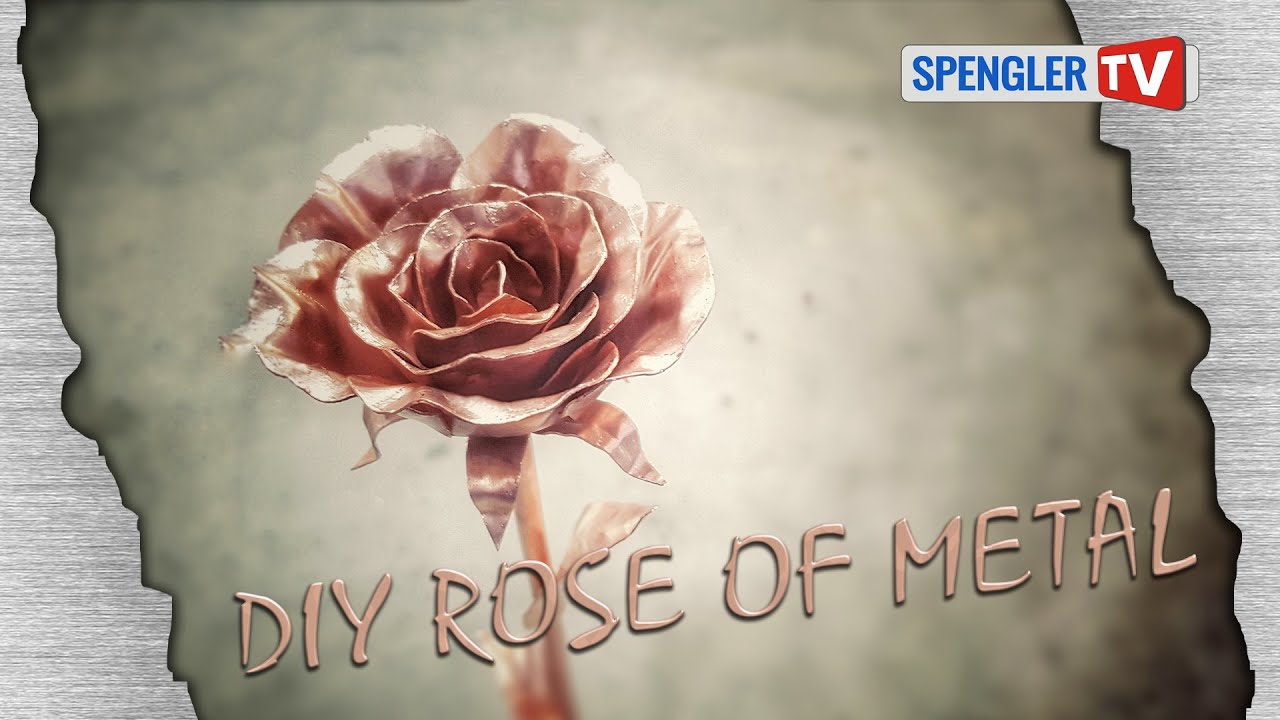 Rose aus Kupfer einfach selber herstellen