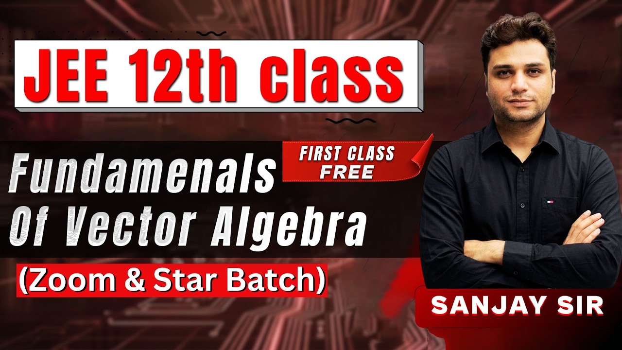 LIVE 🔴 Physics First Class FREE | Learn Smart with Sanjay Sir | JEE 2026 🚀