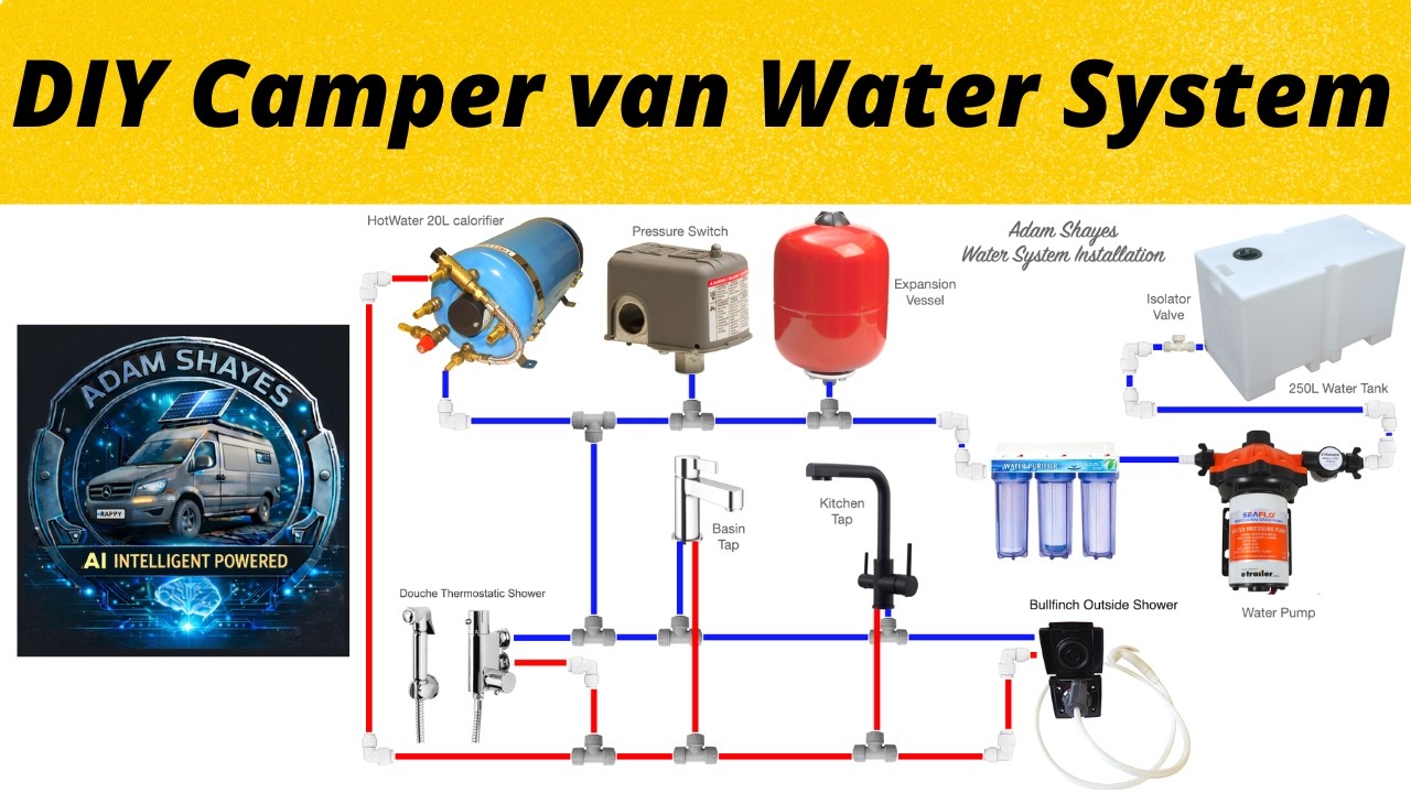 Self Build Sprinter Campervan DIY Water System Installation