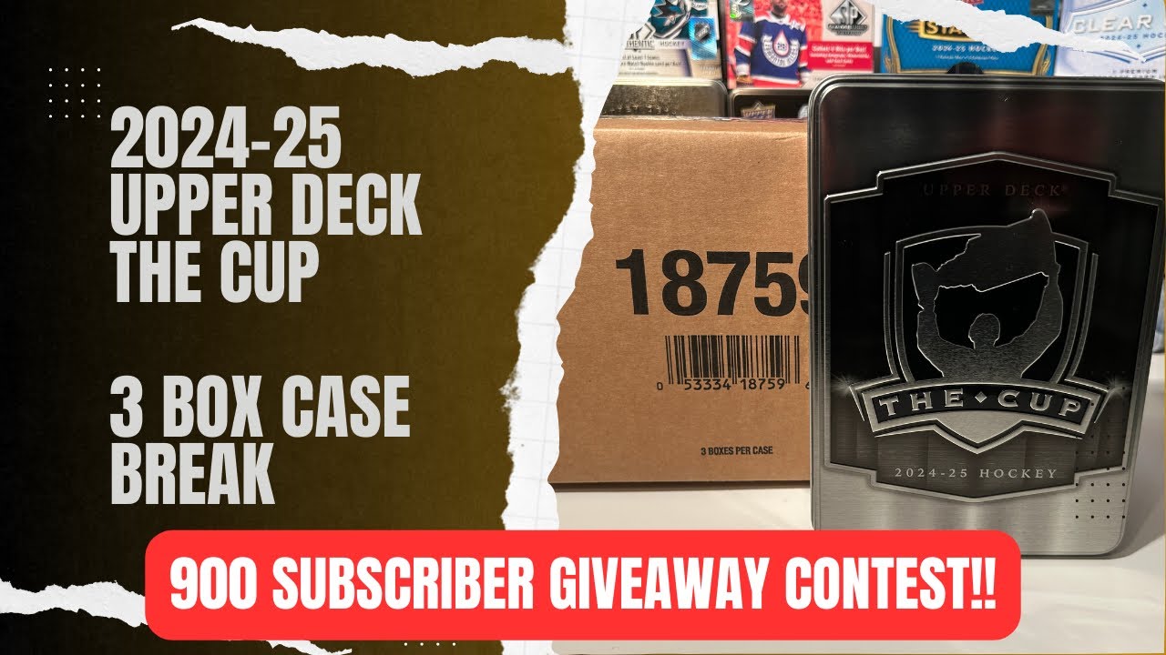2024-25 Upper Deck The Cup Hockey 3 Tin Case!!