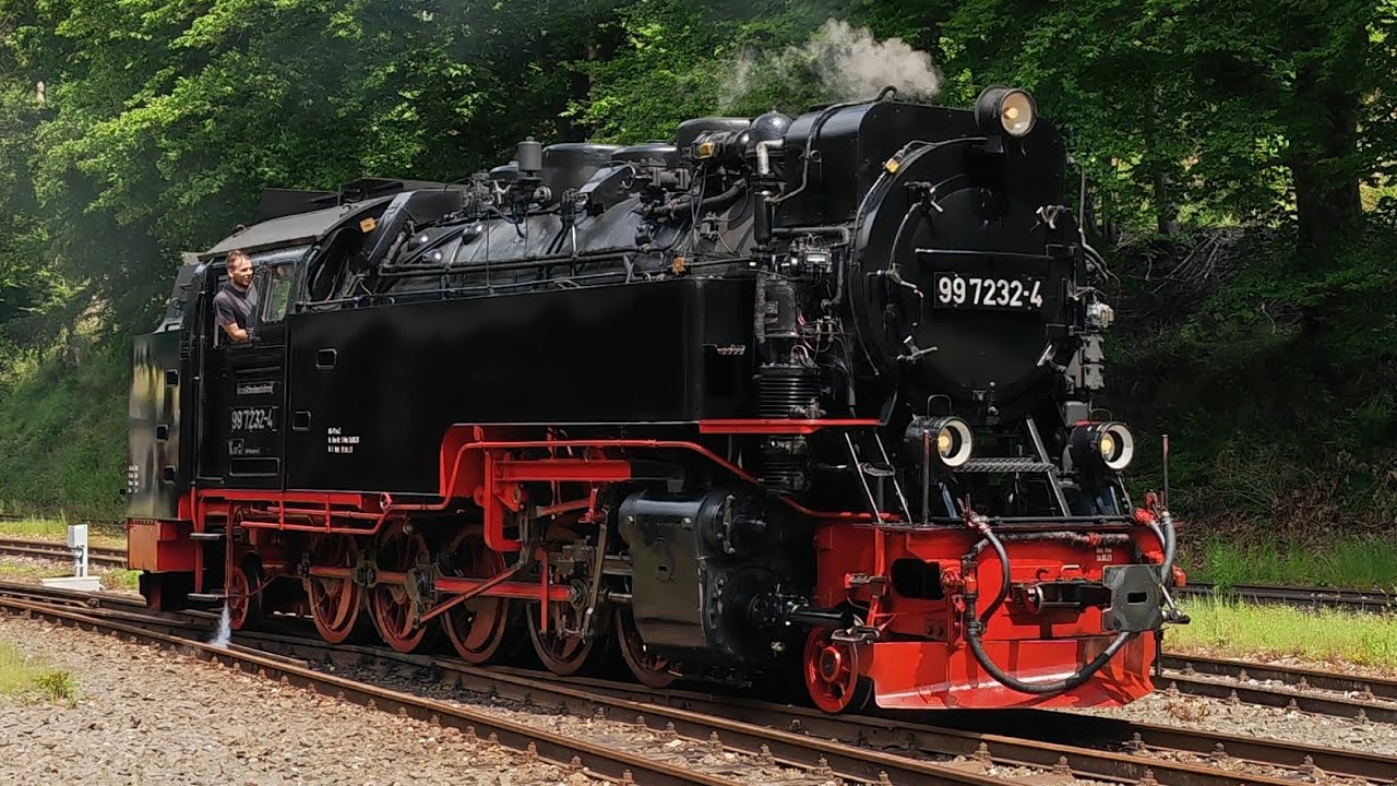 Dampfzüge auf der Harzquerbahn 2025 - Doppelausfahrt Eisfelder Talmühle