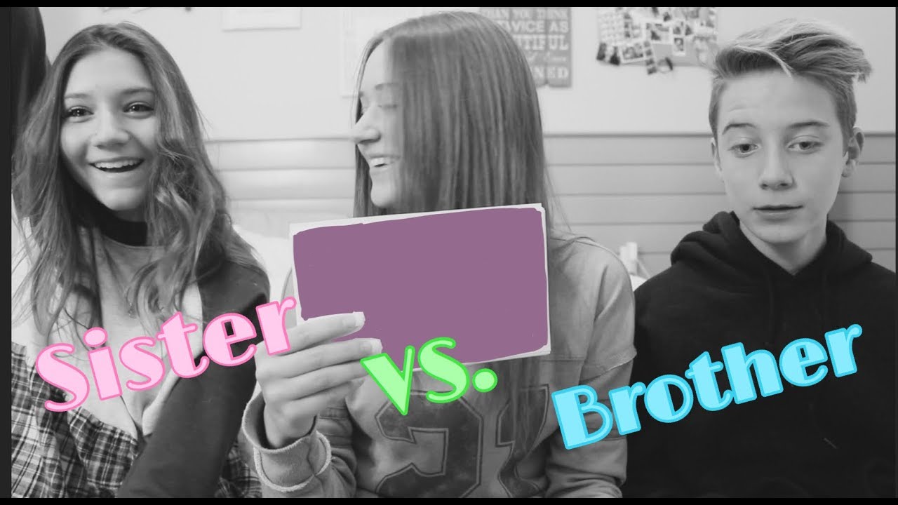 Who knows me better? Sister vs Brother || Riley Lewis