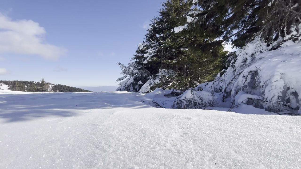 10 HOURS Mountain Silence: Sunny Day, Snow & Crisp Air (4K UHD)
