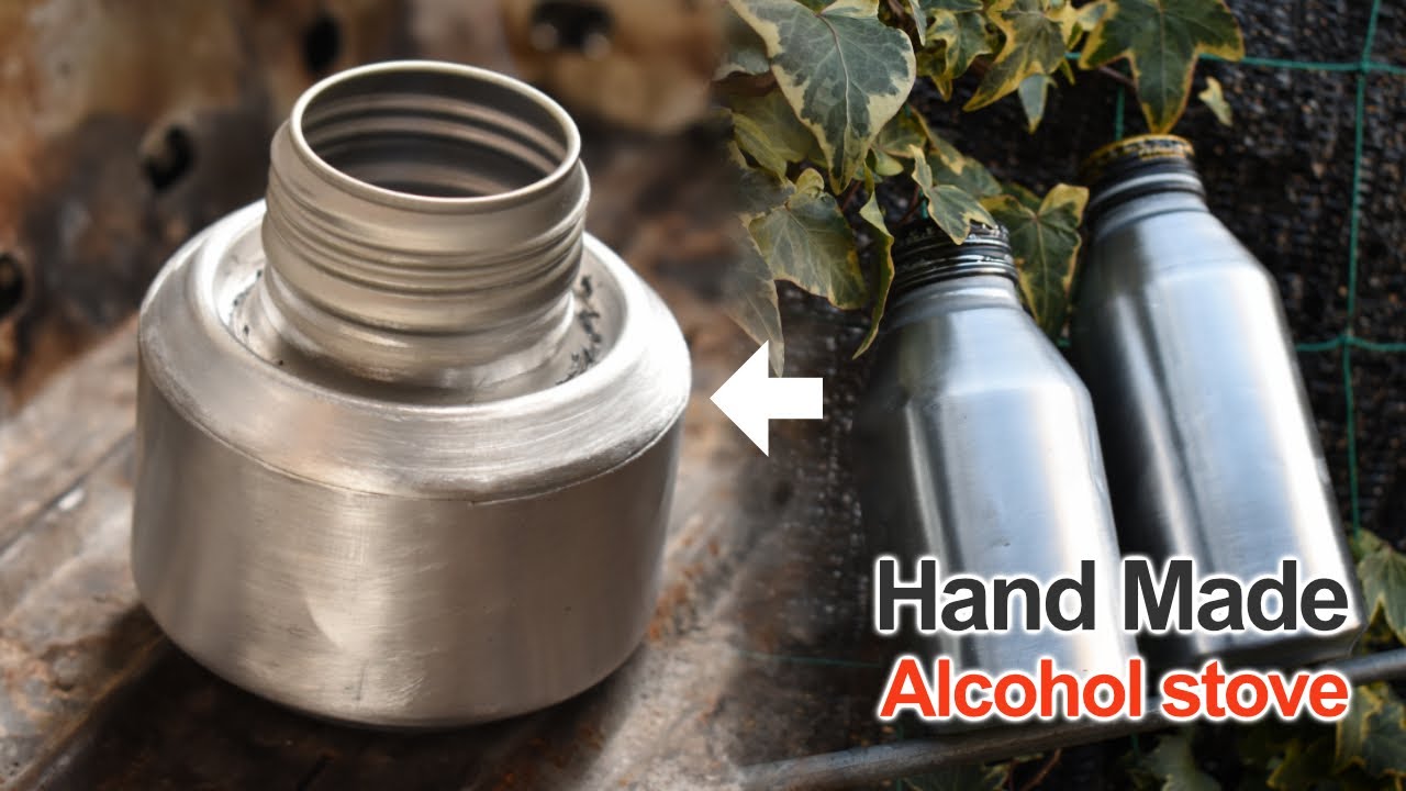 【Alcohol stove】蓋装着型アルコールストーブを直感で作ってみた
