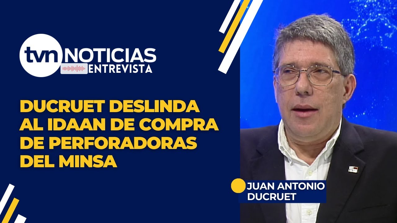 Director del Idaan Aclara que Maquinaria No Está Relacionada con el Minsa