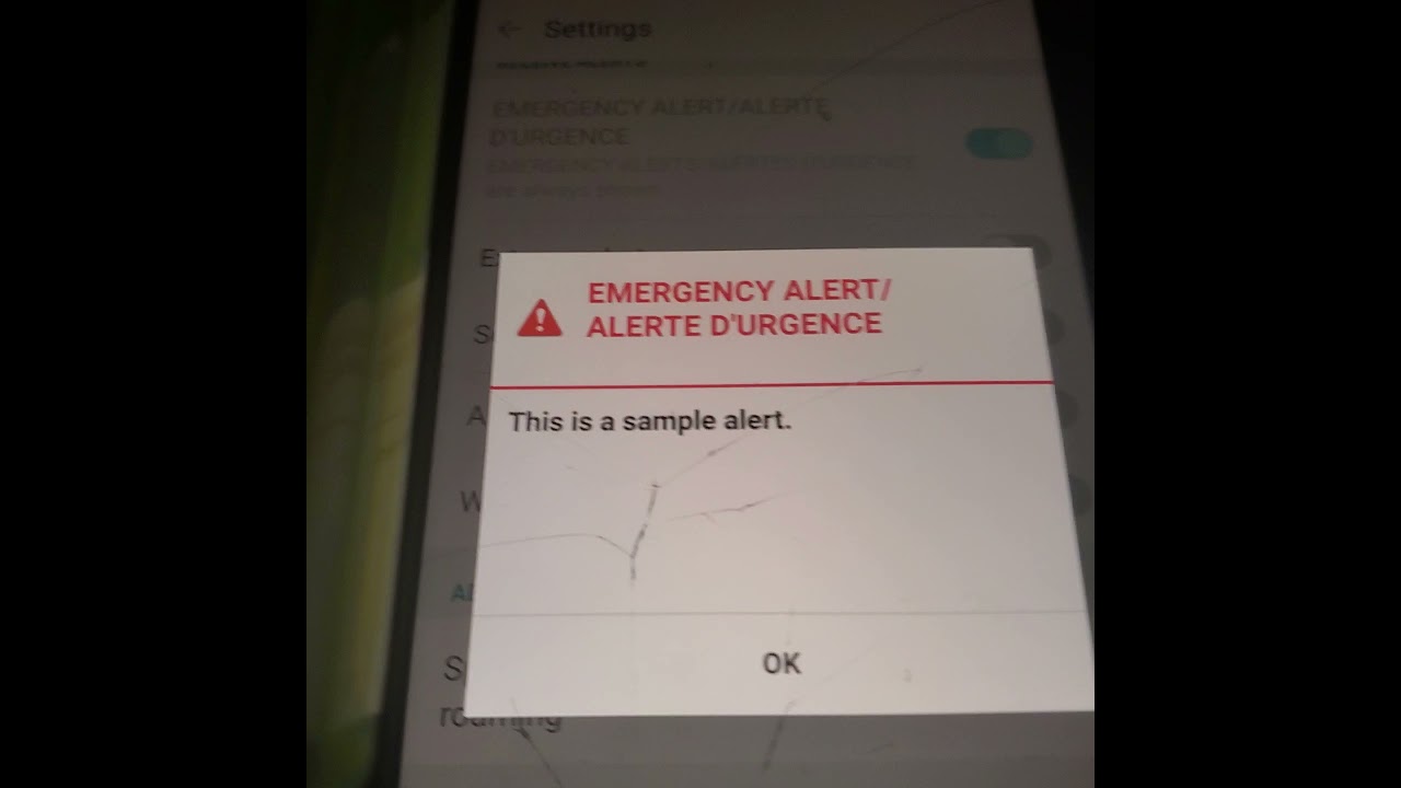 android phone emergency alert