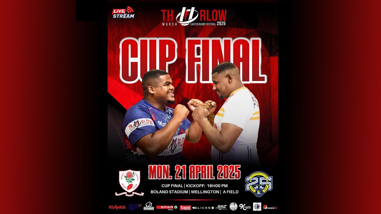 THURLOW MARSH EASTER RUGBY FESTIVAL 2025: CUP FINAL - ROSES UNITED VS HILLCREST UNITED