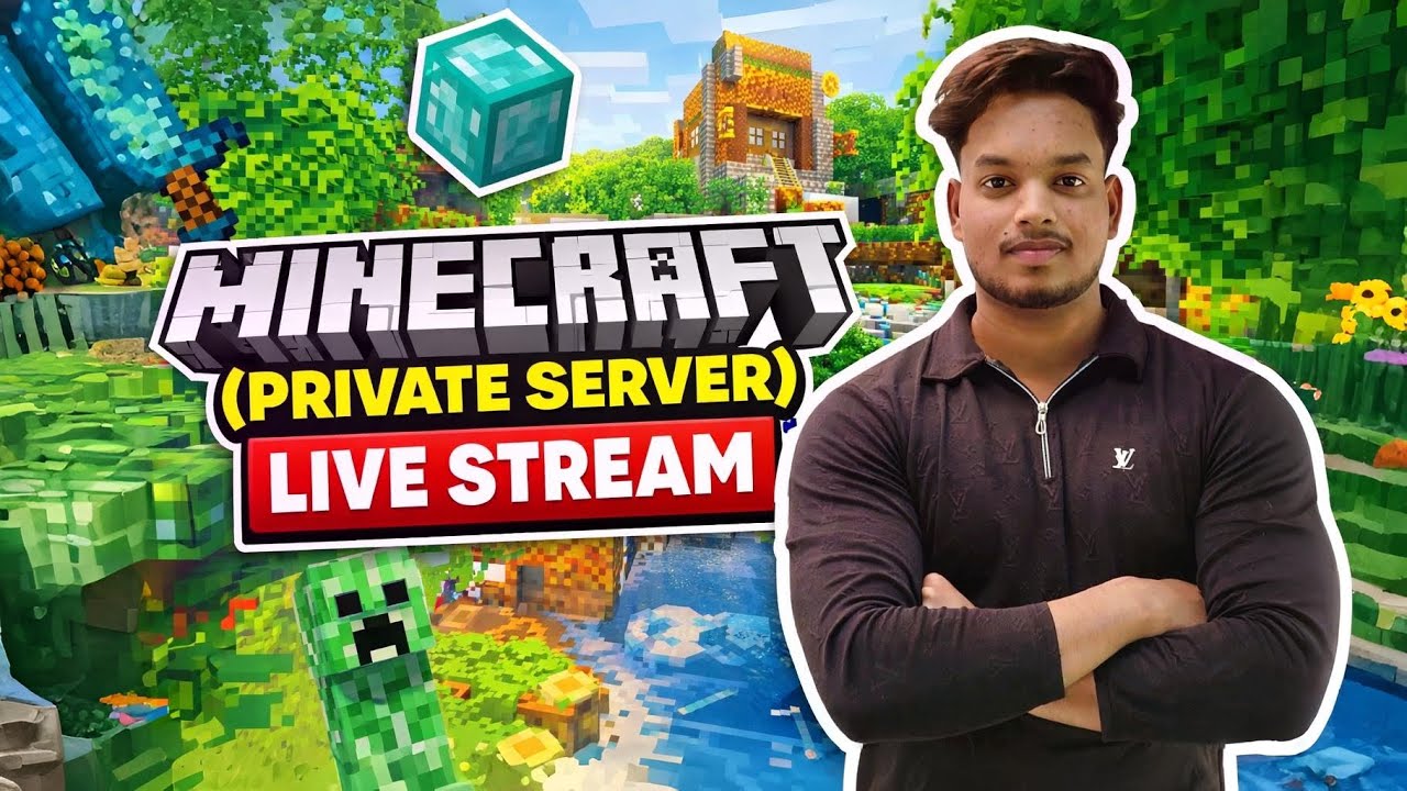 (LIVE) MINECRAFT SERVER GAMEPLAY - MINECRAFT PE #youtuber