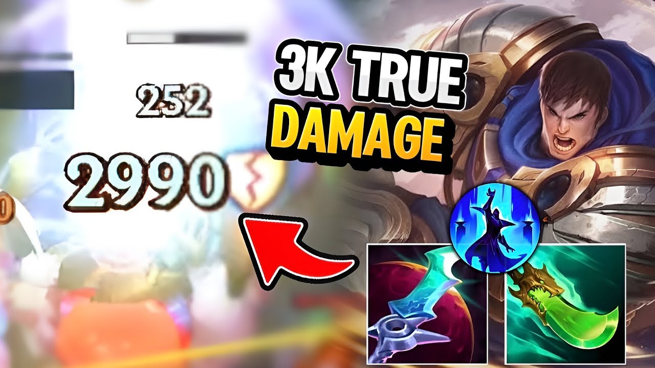 WILD RIFT: 3000 TRUE DAMAGE WITH ONE SKILL! LETHALITY GAREN IS INSANE!