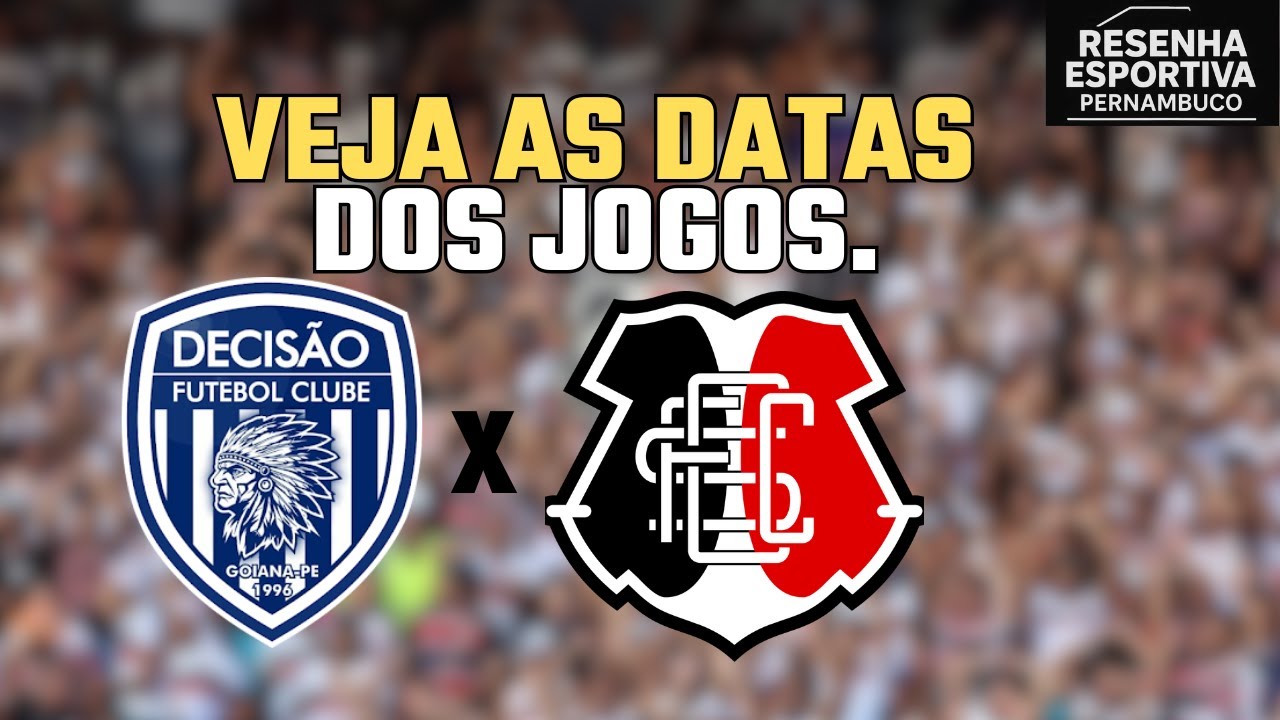 VEJA AS DATAS DOS JOGOS DAS QUARTAS DE FINAL, SANTA CRUZ ENFRENTA O DECISÃO NESSE DUELO.