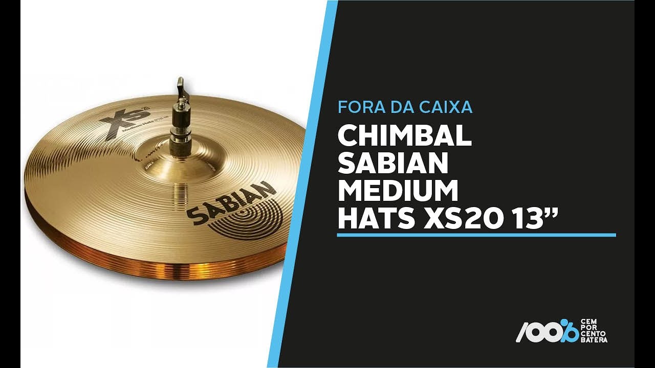 100% Batera - Chimbal Sabian Medium Hats XS20 13''