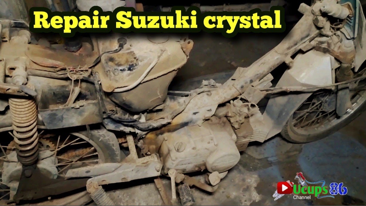Suzuki crystal //Restorasi //repair paint #motorclasik