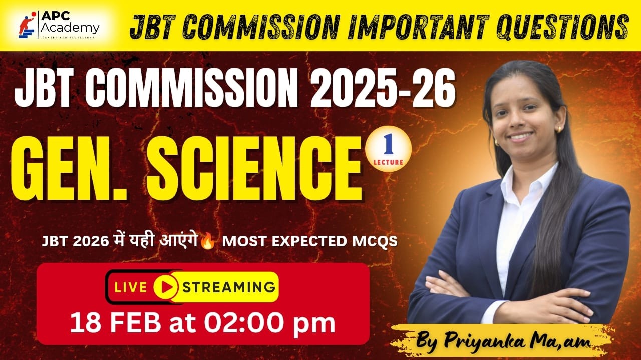 JBT || GEN. SCIENCE || P - 1 Most Important Questions + PYQ #hpjbtcommission #apcacademy #hprca