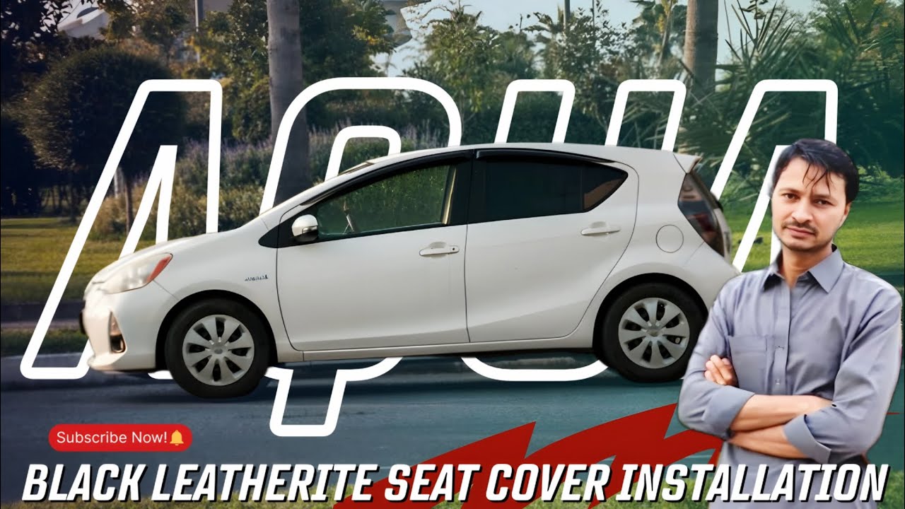 Aqua Black Leatherite Seat Cover Installation || Fitting Full Detail video😀!