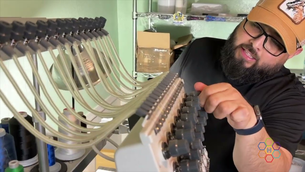 Ricoma Embroidery Machine 1501tc-7s Setup