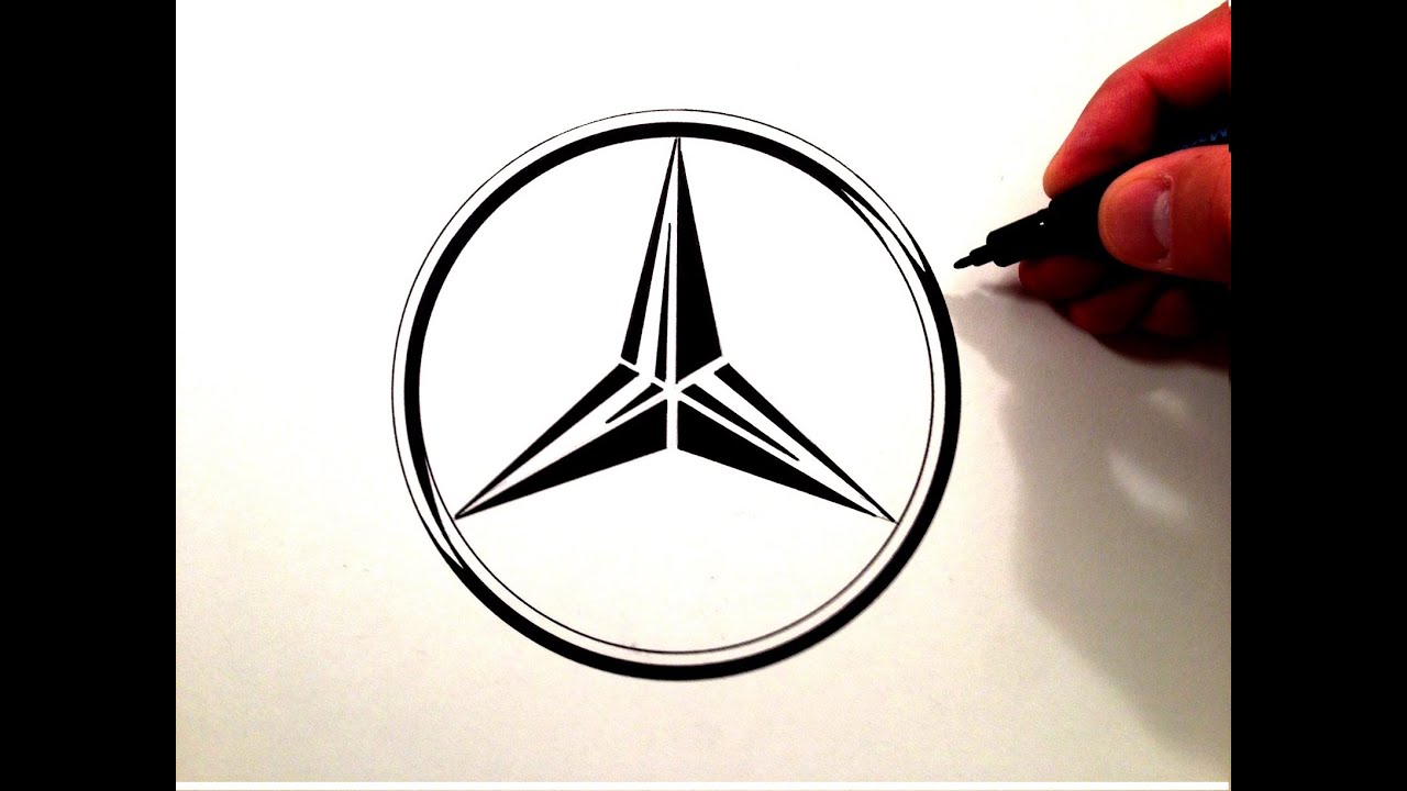 How to Draw the Mercedes Benz Symbol