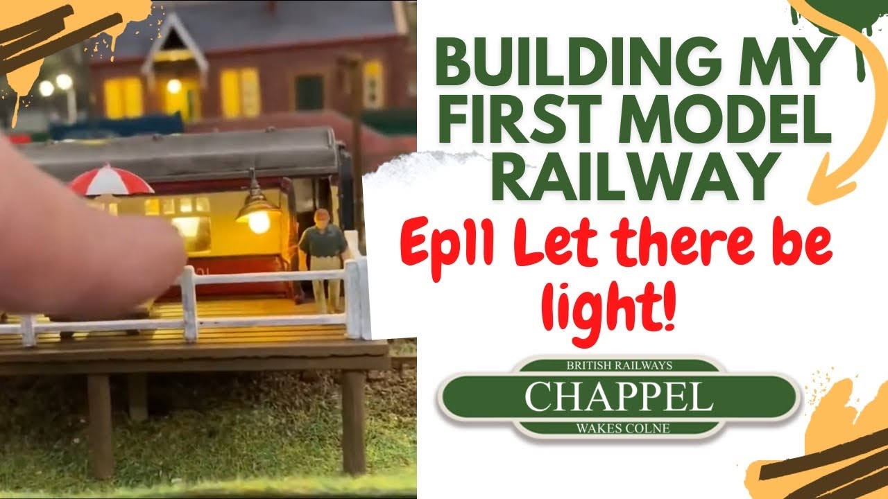 11 Building my first model railway - Adding lighting to the layout