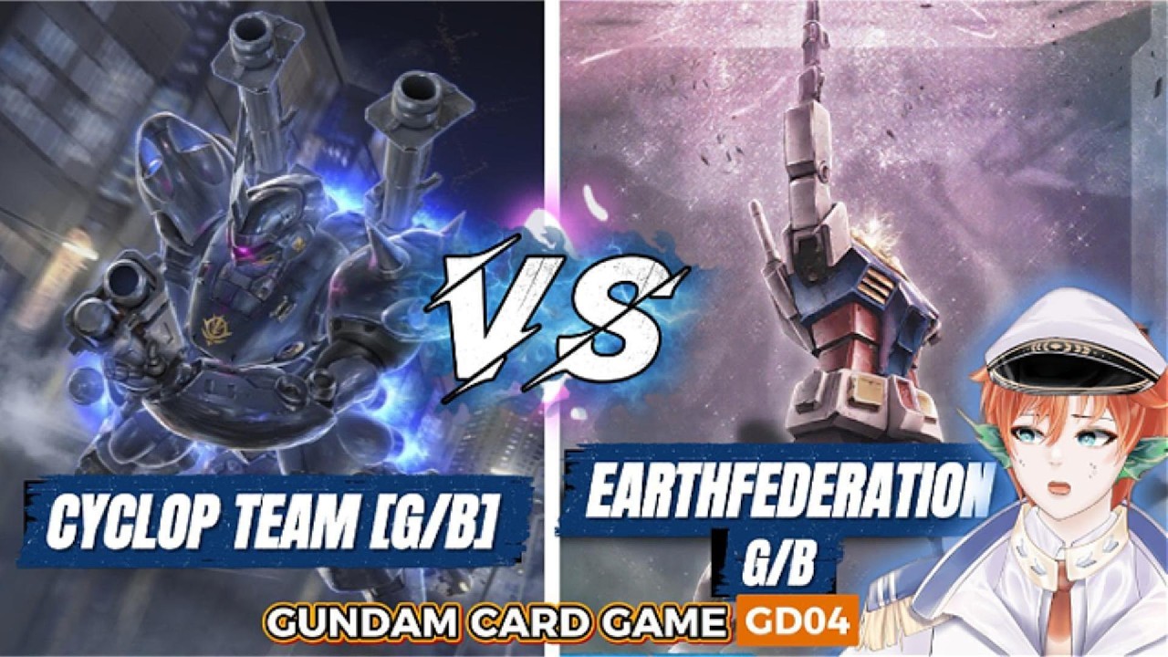 【GCG】Gundam Card Game Proxy : Earth Federation [🔵🟢] Vs Cyclops Team [🟢🔵]  【Proxy Match】