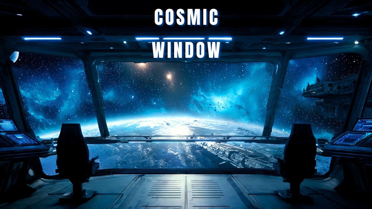 Cosmic Void 🌌 Deep Space Ambience | Spaceship Window View for Sleep, Study & Relaxation (4 Hours)