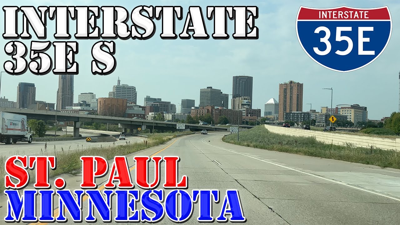 I-35E South - St. Paul - Minnesota - 4K Highway Drive