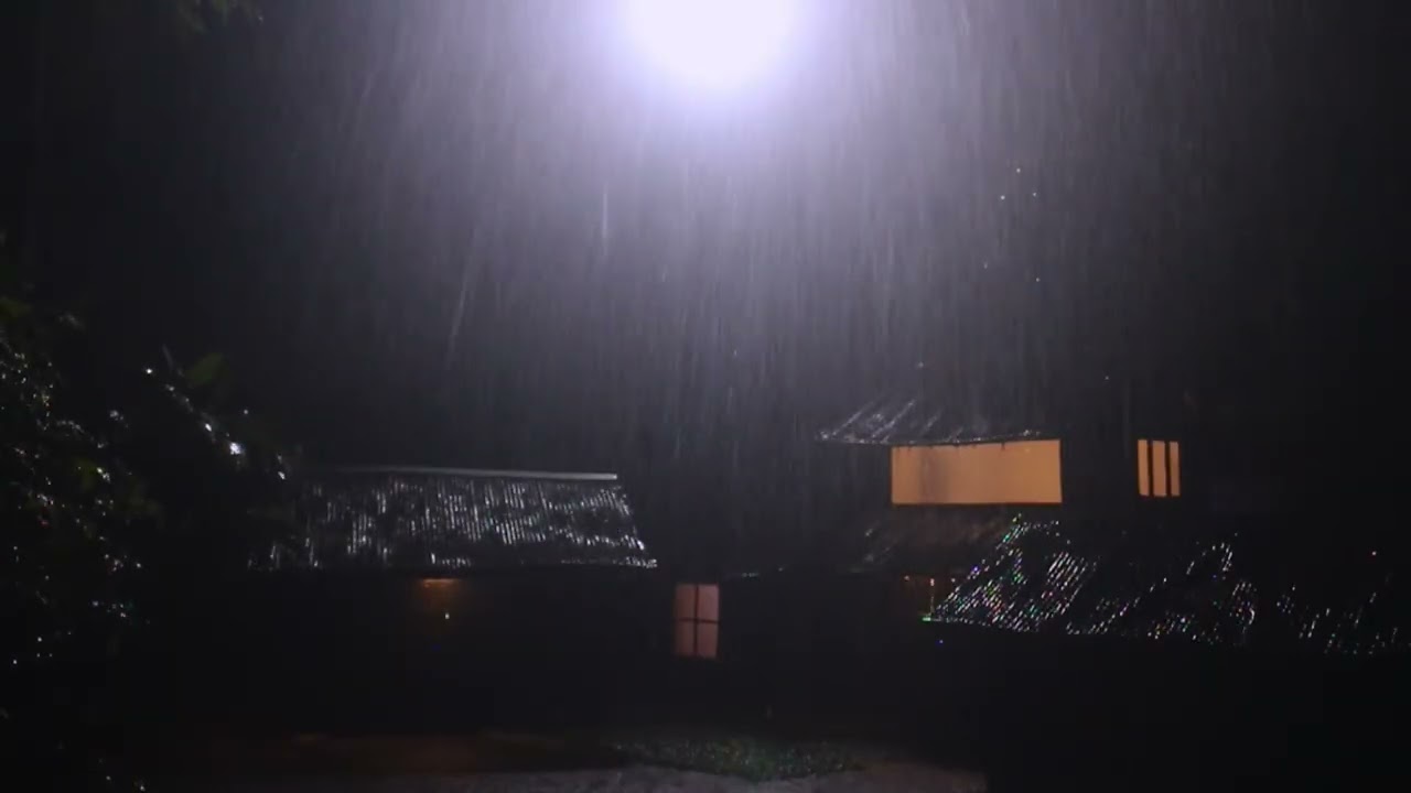 Rain and Fireplace – Perfect Cozy Night