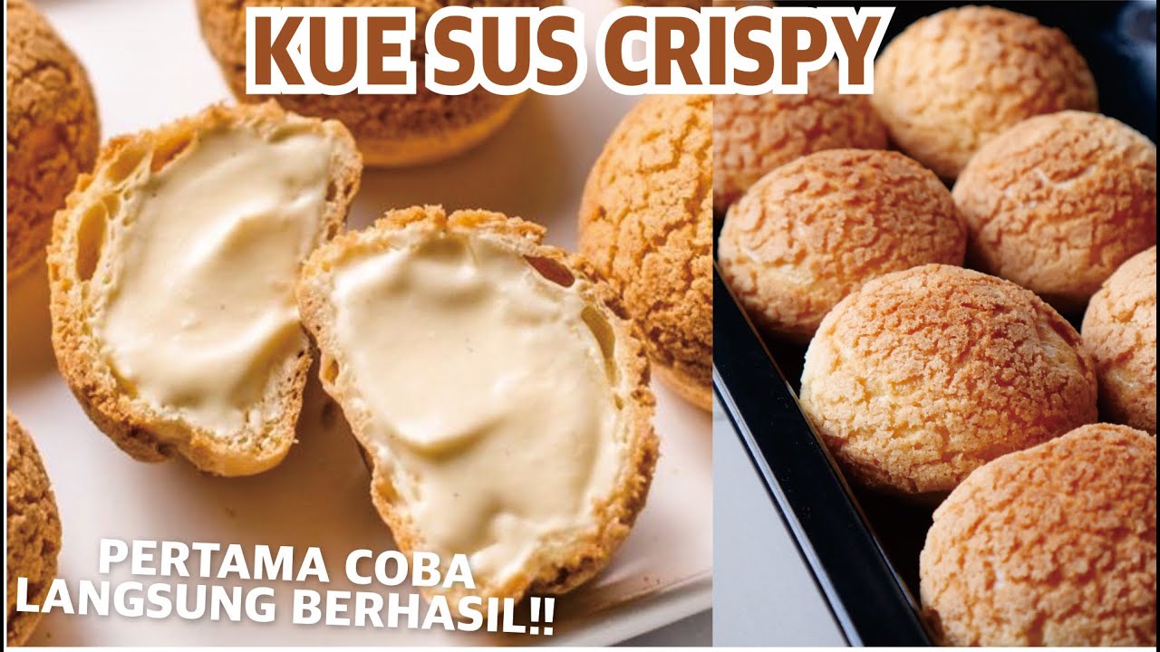 4 Bahan Aja!! Resep KUE SUS RENYAH CREAMY ala Bakery Mahal!!