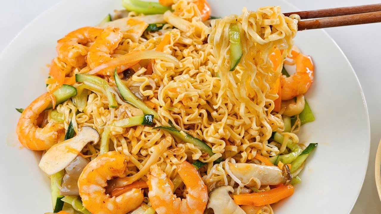 Cách Làm Mì Trộn Chua Cay Kiểu Thái - Hoài Nam Food 