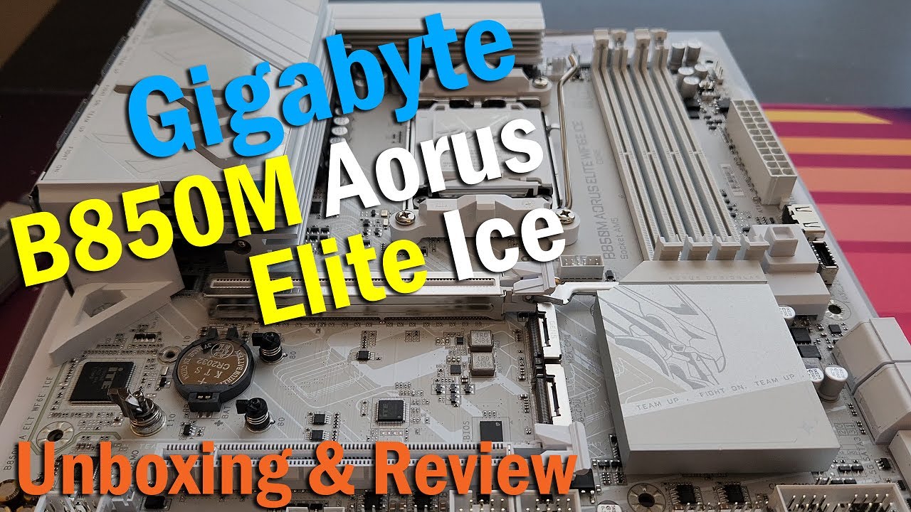 Материнская плата Gigabyte B850M AORUS Elite ICE | Распаковка, сборка, установка и обзор