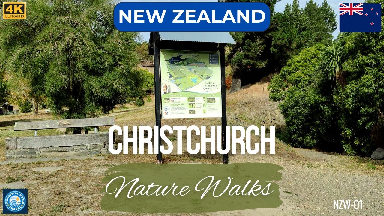 Nature Walks, Halswell Quarry Park - Christchurch New Zealand | 4K UHD| Wonderful World