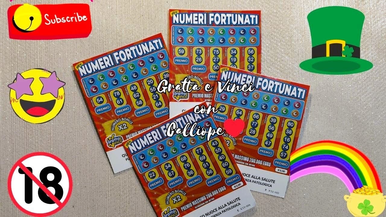 Gratta e Vinci: Tutti NUMERI FORTUNATI 🔞🌈🍀🪙😘