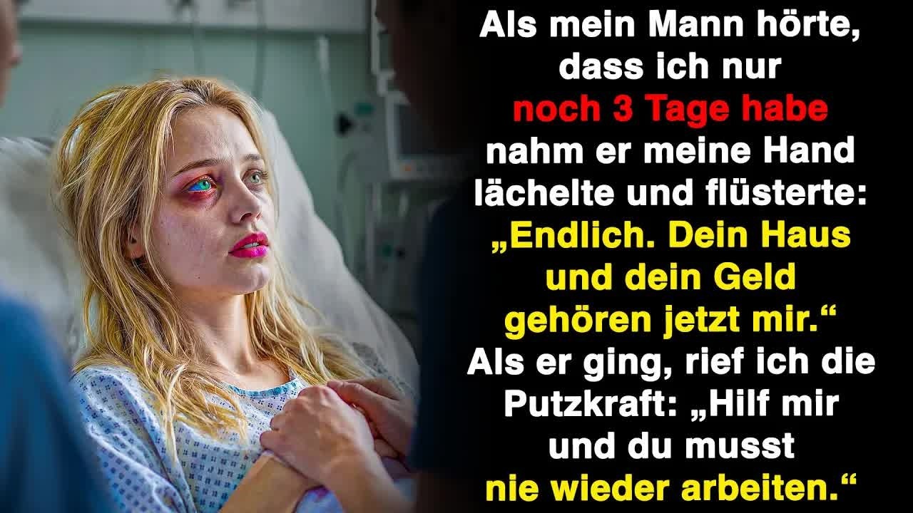 Er hielt meine Hand： ＂Nur 3 Tage! Endlich gehört mir alles ＂ Doch nach seinem Lächeln tat ich et