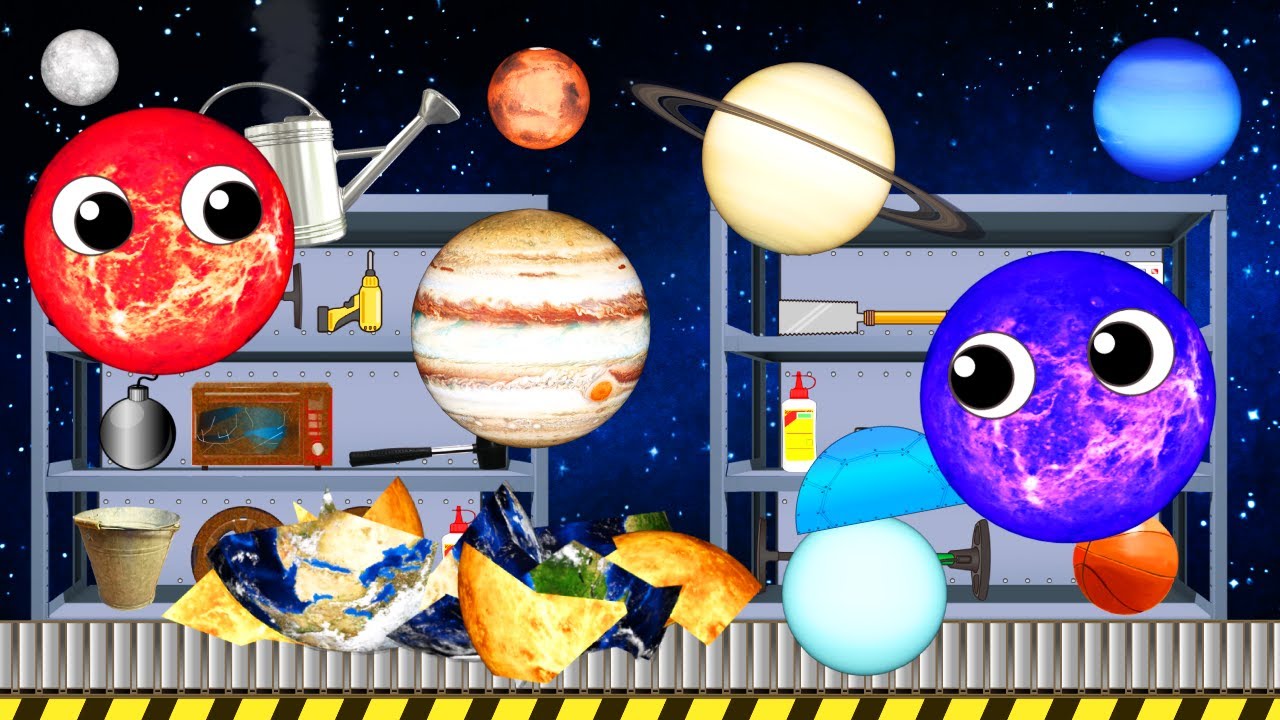 Planet Comparison　Learn the names of the planets in the solar system for Kids for baby