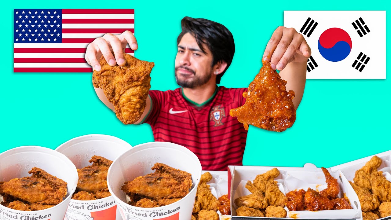 We Try Korean Fried Chicken For The First Time