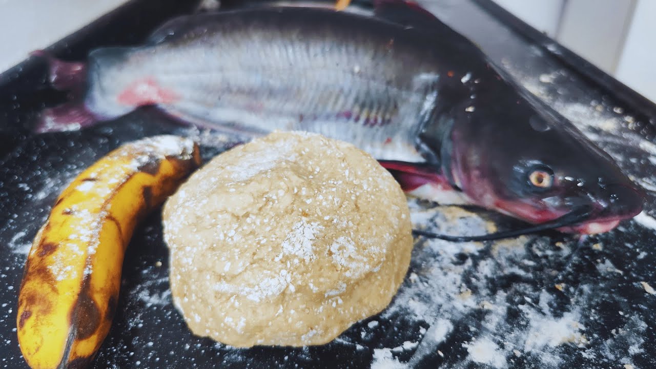✅[passo a passo] Como fazer MASSINHA caseira para Pescaria! (banana e mel)