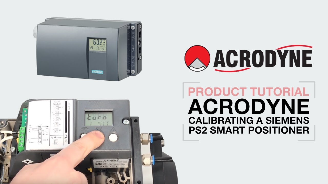 Calibrating a Siemens PS2 positioner