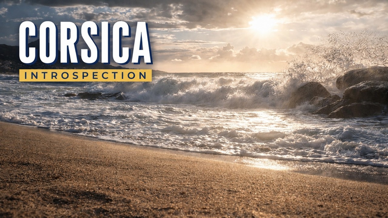Introspection and Meditation on a Windswept Corsican Beach