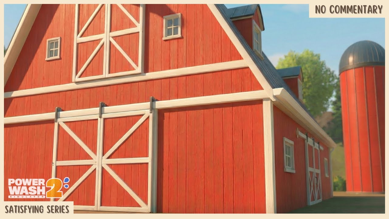 Cleaning the Old Barn and Silo | PowerWash Simulator 2 No Commentary