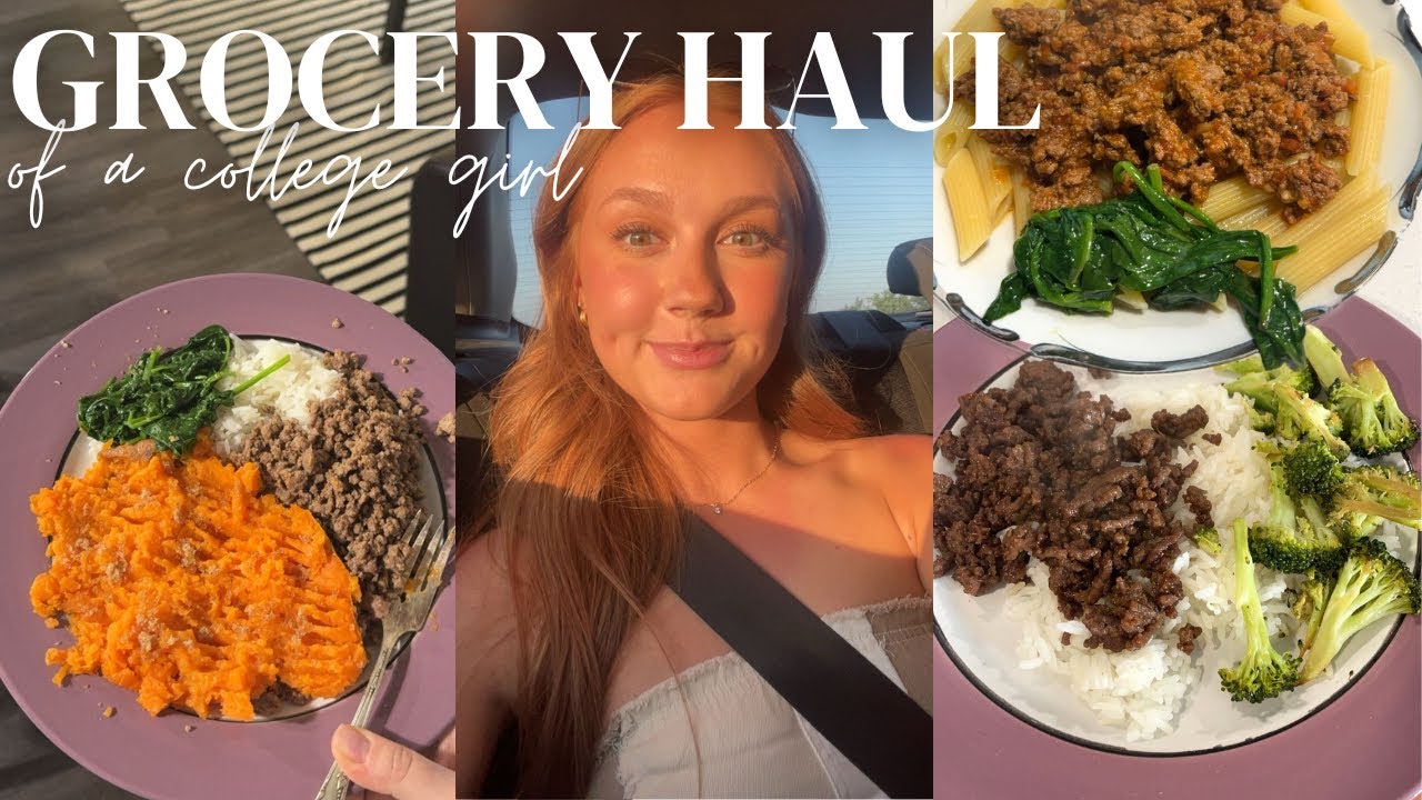 grocery haul from a college girl who is trying to eat healthy | vlogmas day 2