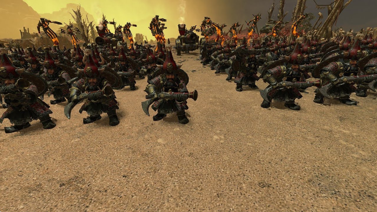 Повтор битвы Гномы хаоса VS Кугат TOTAL WAR WARHAMMER 3