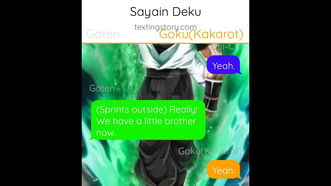Sayain Deku. ONE SHOT. First texting story. Izuku x Mini Harem