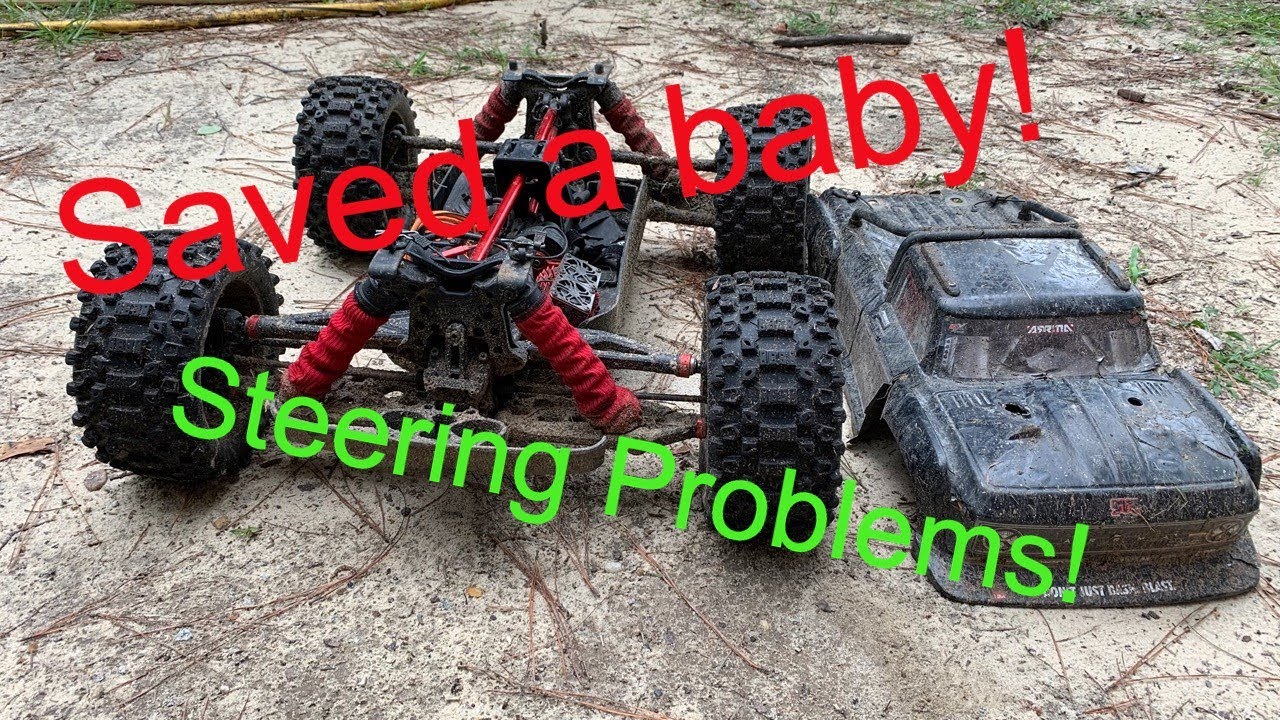 Animal rescue and Arrma Outcast EXB 8s has more steering problems!