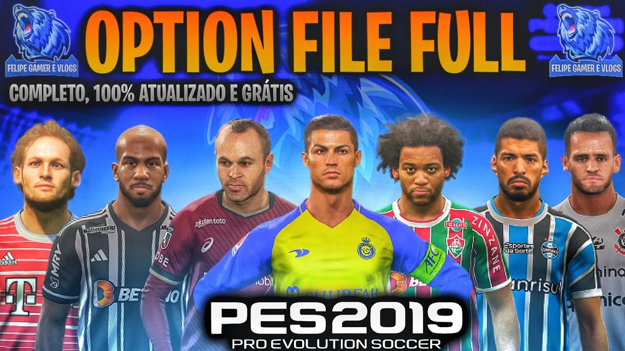 PES 2019 | OPTION FILE FULL V1 COMPLETO, ATUALIZADO, BRASILEIRÃO, SELEÇÕES, E MUITO MAIS | PS4 e PS5